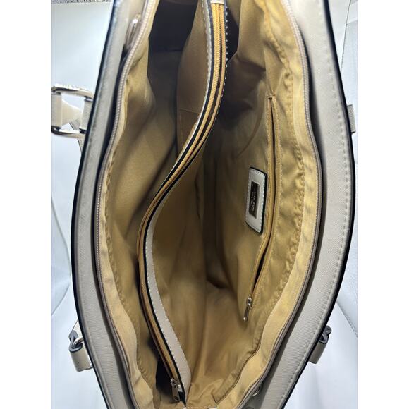 Michael Kors Saffiano Cream Medium Satchel - Picture 5 of 8